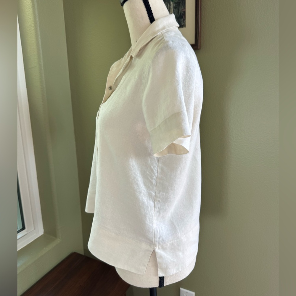 Everlane Button-Up Linen Top - Picture 2 of 7